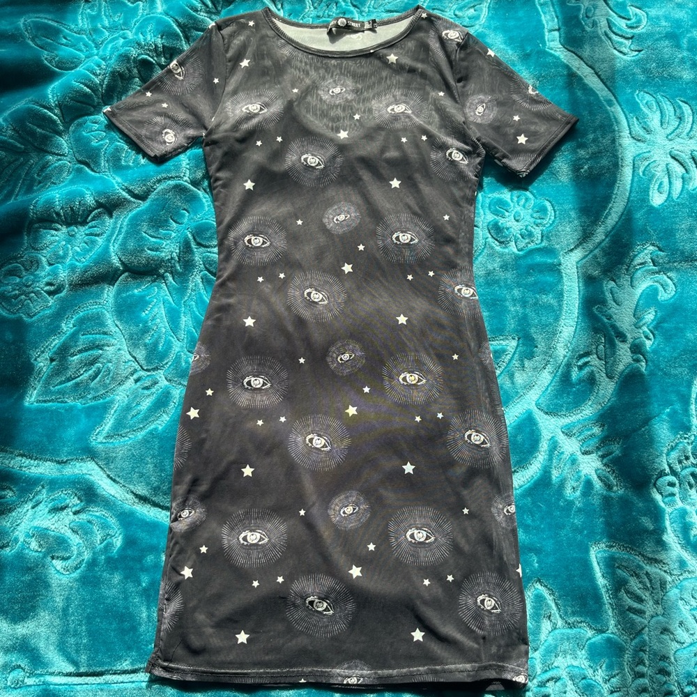 Daisy Street Eye Mesh Dress